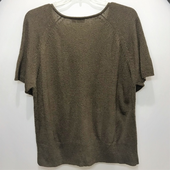 (SOLD)Cato Brown Short Sleeve Top Shirt sz 22 - Picture 4 of 6